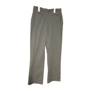 Lands End Ankle Pants Women's Sz 8 Khaki Beige Trouser Leg Casual